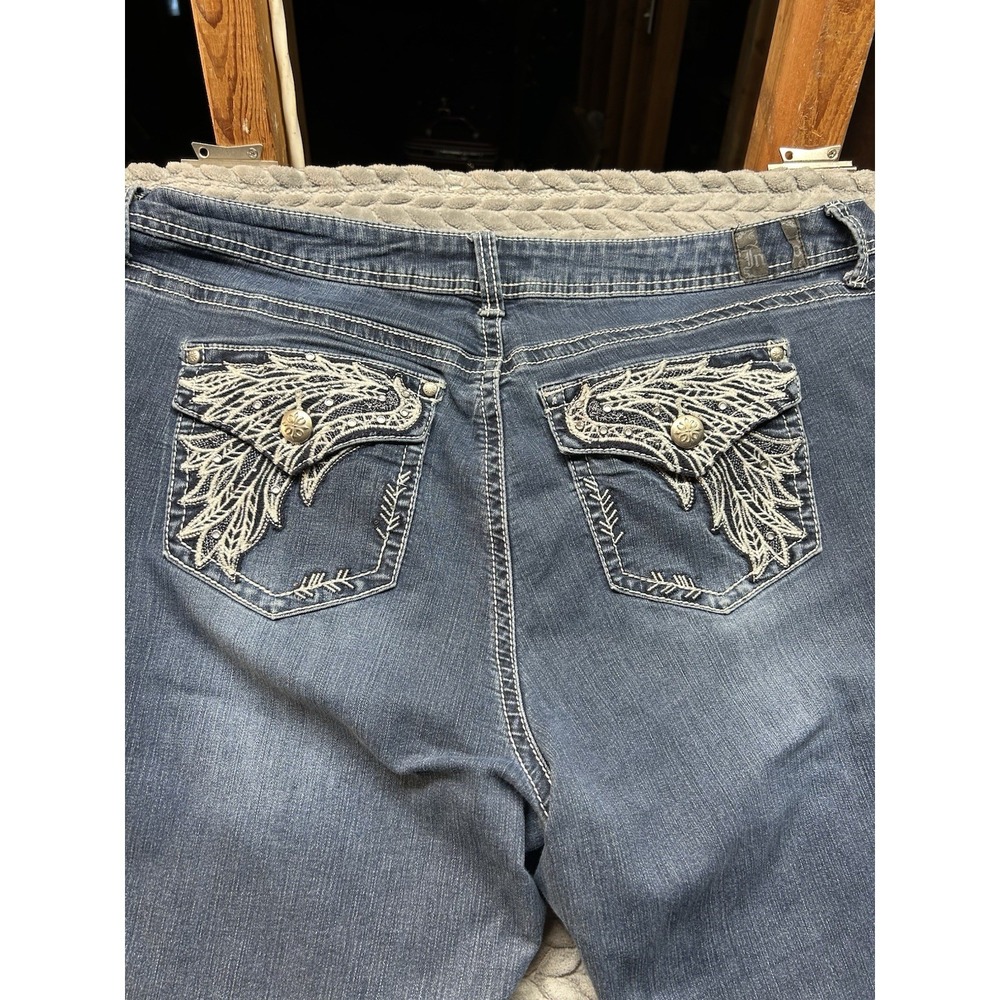 Rhythm In Blues Women's Jeans Size 20 Dark Stretch Denim Bootcut - Picture 11 of 16
